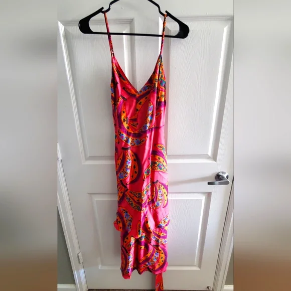 farm rio pink banana dress Pink Banana Leaves Maxi Dress FARM Rio